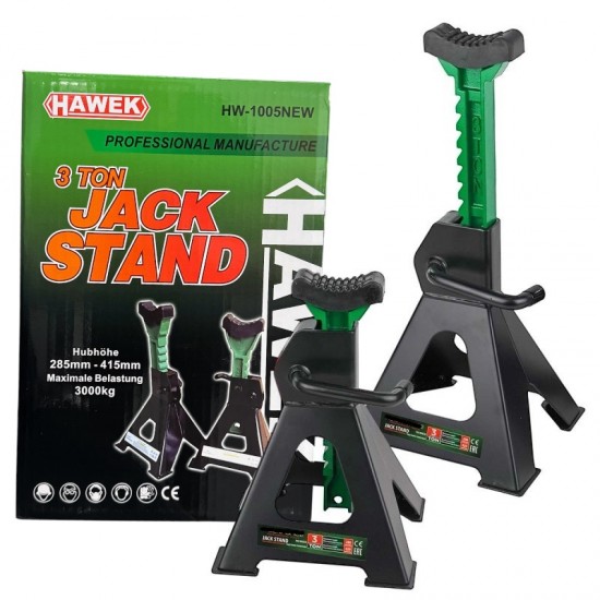 Комплект Подпорни Стойки за Автомобил 3 тона с гумени подложки HAWEK
