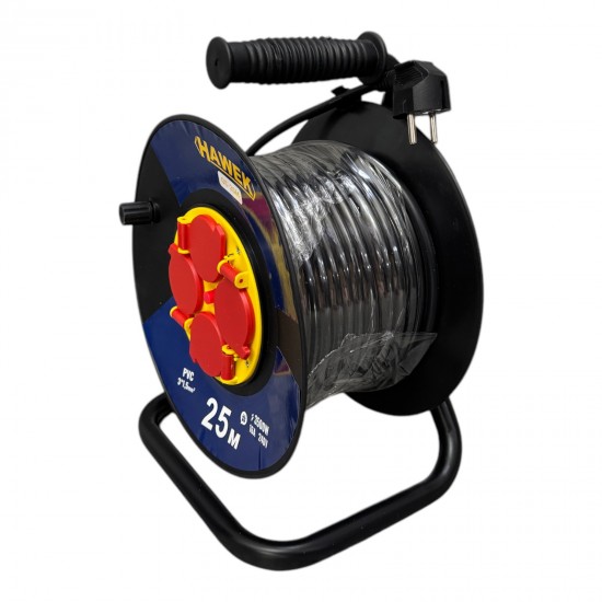 Удължител на Макара с Кабел HAWEK 25 метра Удължител на Макара с Кабел HAWEK 25 метра