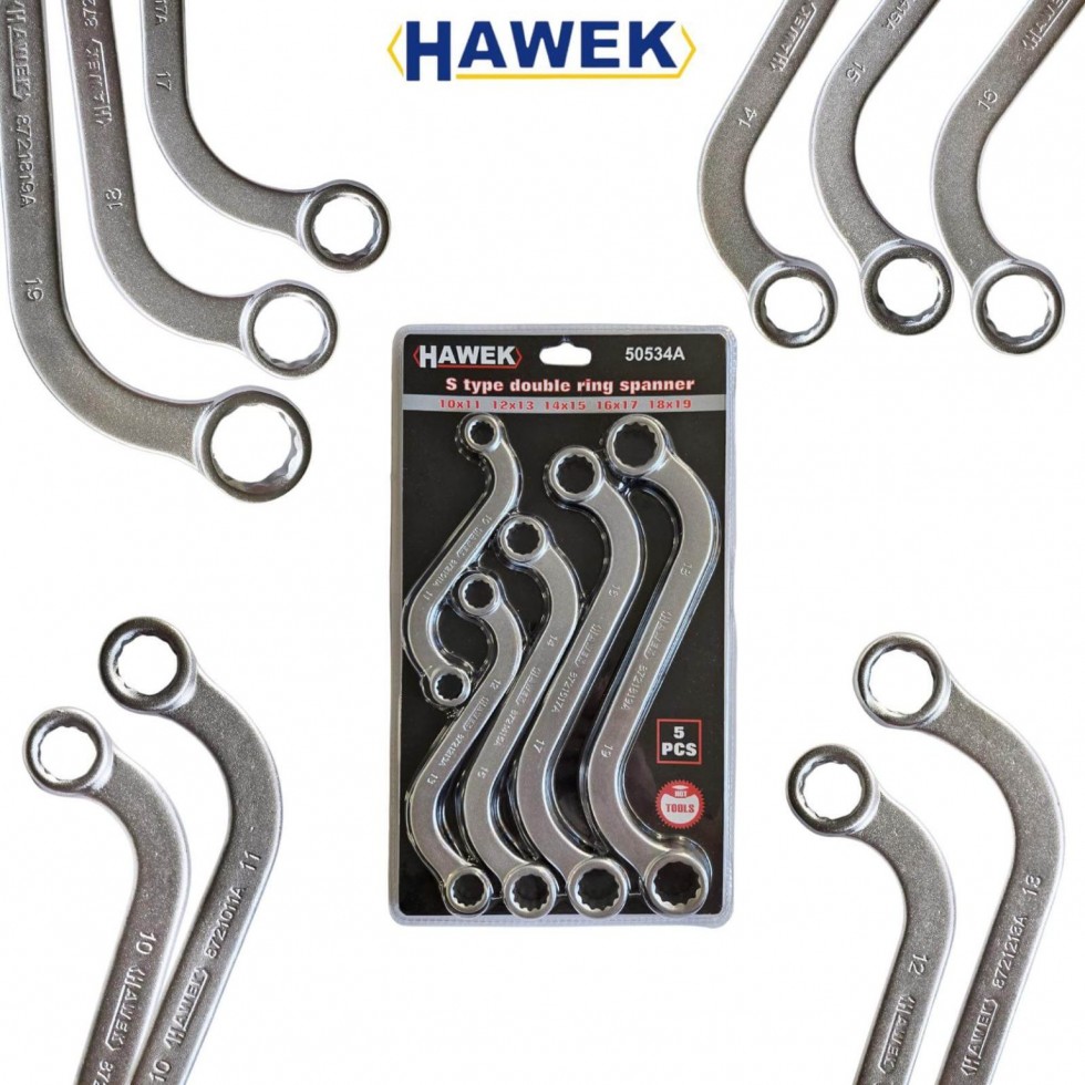 Ключове Звезди S образни 5 части HAWEK 10-19мм