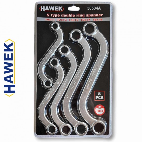 Ключове Звезди S образни 5 части HAWEK 10-19мм