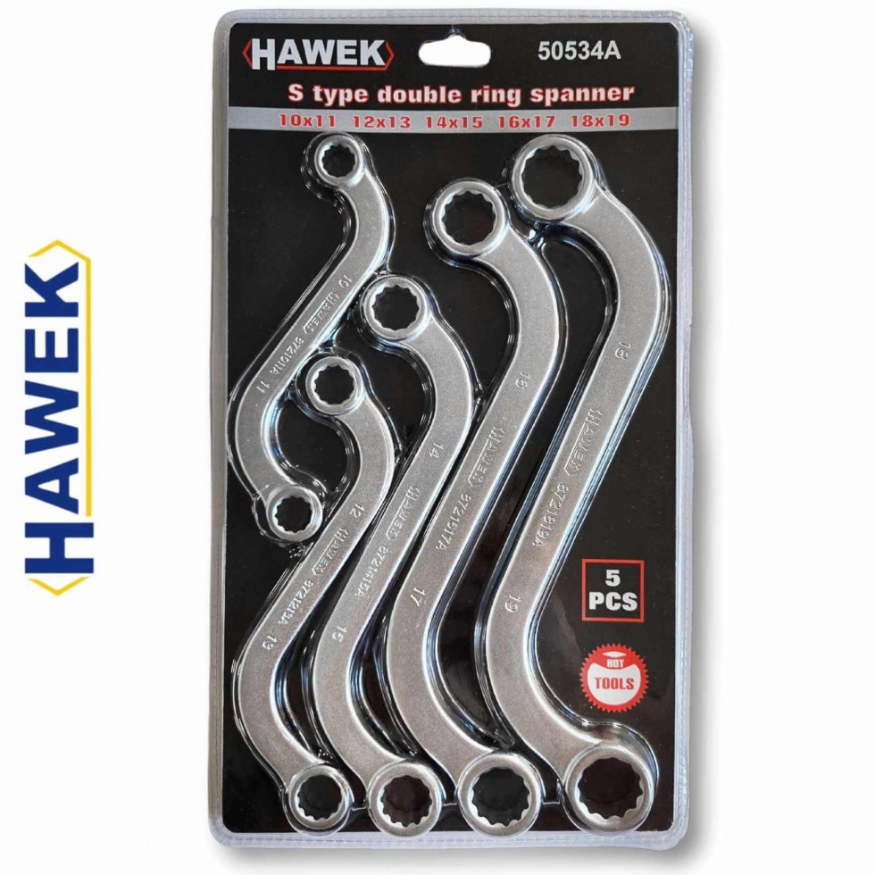 Ключове Звезди S образни 5 части HAWEK 10-19мм
