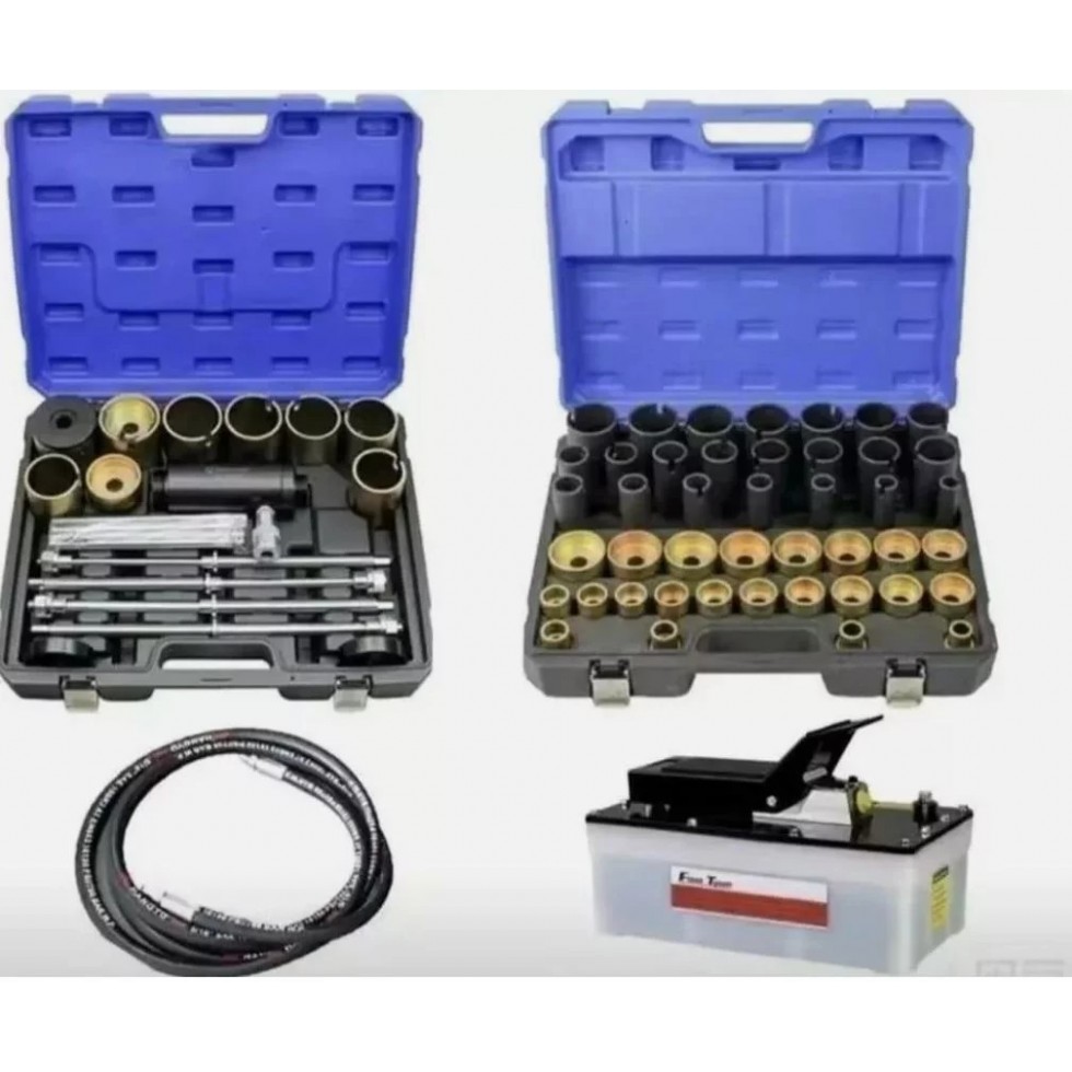 Немски Хидравличен Комплект за Монтаж и Демонтаж на Шарнири Втулки Лагери Семеринги KRAFTWELLE Немски Хидравличен Комплект за Монтаж и Демонтаж на Шарнири Втулки Лагери Семеринги KRAFTWELLE