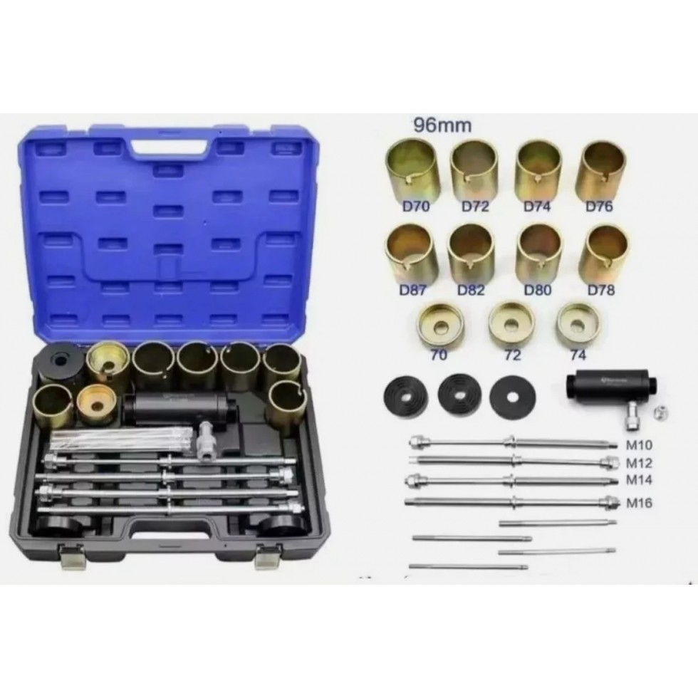 Немски Хидравличен Комплект за Монтаж и Демонтаж на Шарнири Втулки Лагери Семеринги KRAFTWELLE Немски Хидравличен Комплект за Монтаж и Демонтаж на Шарнири Втулки Лагери Семеринги KRAFTWELLE