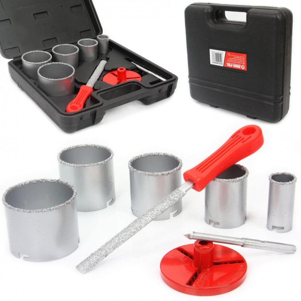 Диамантени Боркорони 8 части Mar-Pol с куфар Диамантени Боркорони 8 части Mar-Pol с куфар