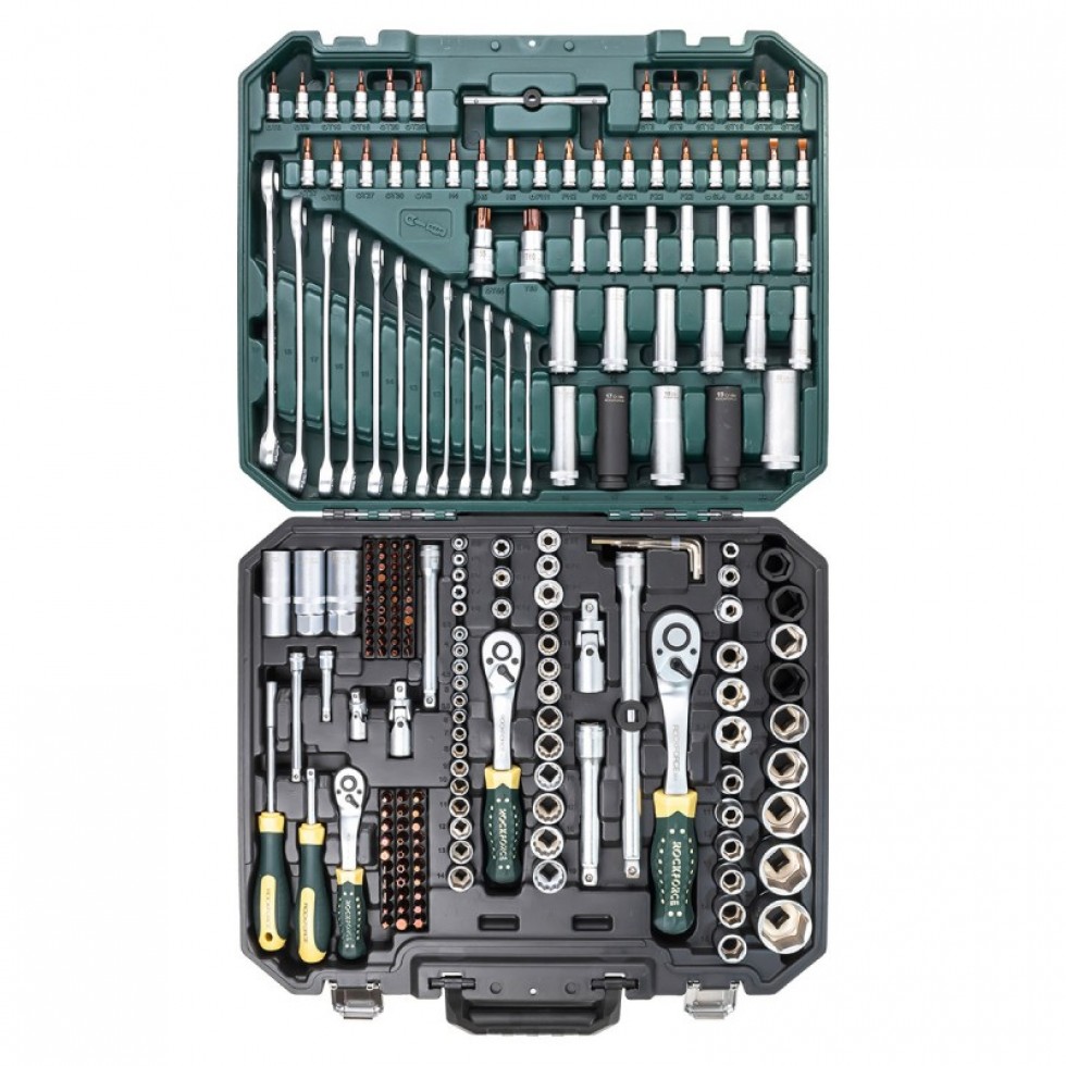 Професионално Гедоре 216 части ROCKFORCE PREMIUM с извити тресчотни ключове Тресчотки Професионани Инструменти Професионално Гедоре 216 части ROCKFORCE PREMIUM с извити тресчотни ключове Тресчотки Професионани Инструменти