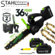 Резачка Акумулаторна Безчеткова за Клони и Дърва 35см шина STAHLMAYER 36V 10AH с две батерии и 2 вериги Трион Верижен BLACK 2025г. Резачка Акумулаторна Безчеткова за Клони и Дърва 35см шина STAHLMAYER 36V 10AH с две батерии и 2 вериги Трион Верижен BLACK 2025г.