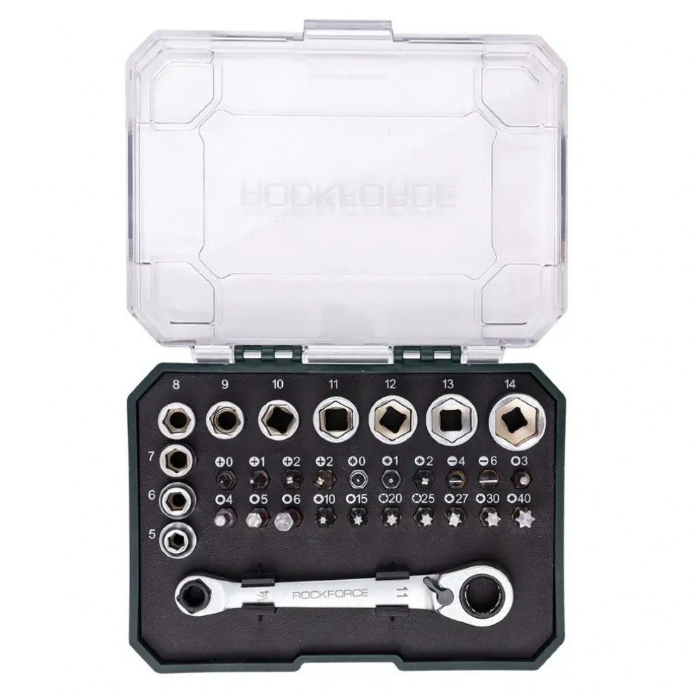 Мини Гедоре 31 части 1/4' ROCKFORCE