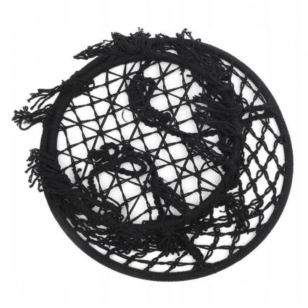 Люлка Хамак Плетена Висяща Градинска Черен Цвят Люлка Хамак Плетена Висяща Градинска Черен Цвят