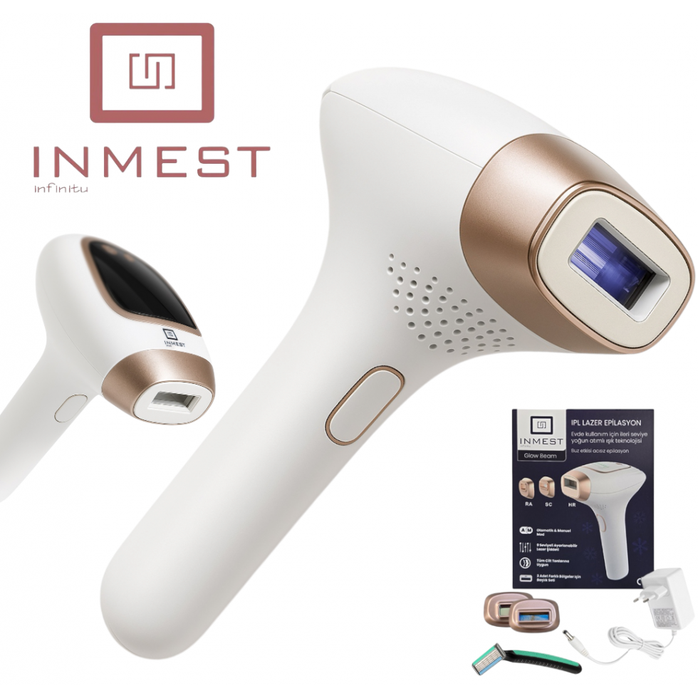 Лазерен Епилатор INMEST Glow Beam IPL Лазерна Епилация Професионална Технология за Домашна Употреба