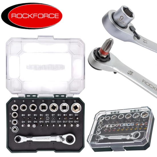 Мини Гедоре 31 части 1/4' ROCKFORCE