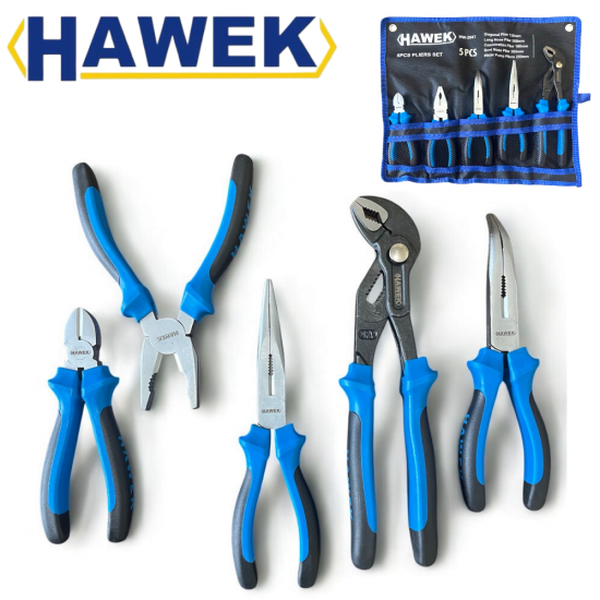 Професионален Комплект Клещи 5 части HAWEK