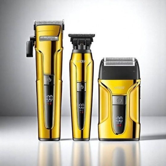 3в1 Машинки за Подстригване VGR V-694Професионален Сет Тример Шейвър Златен