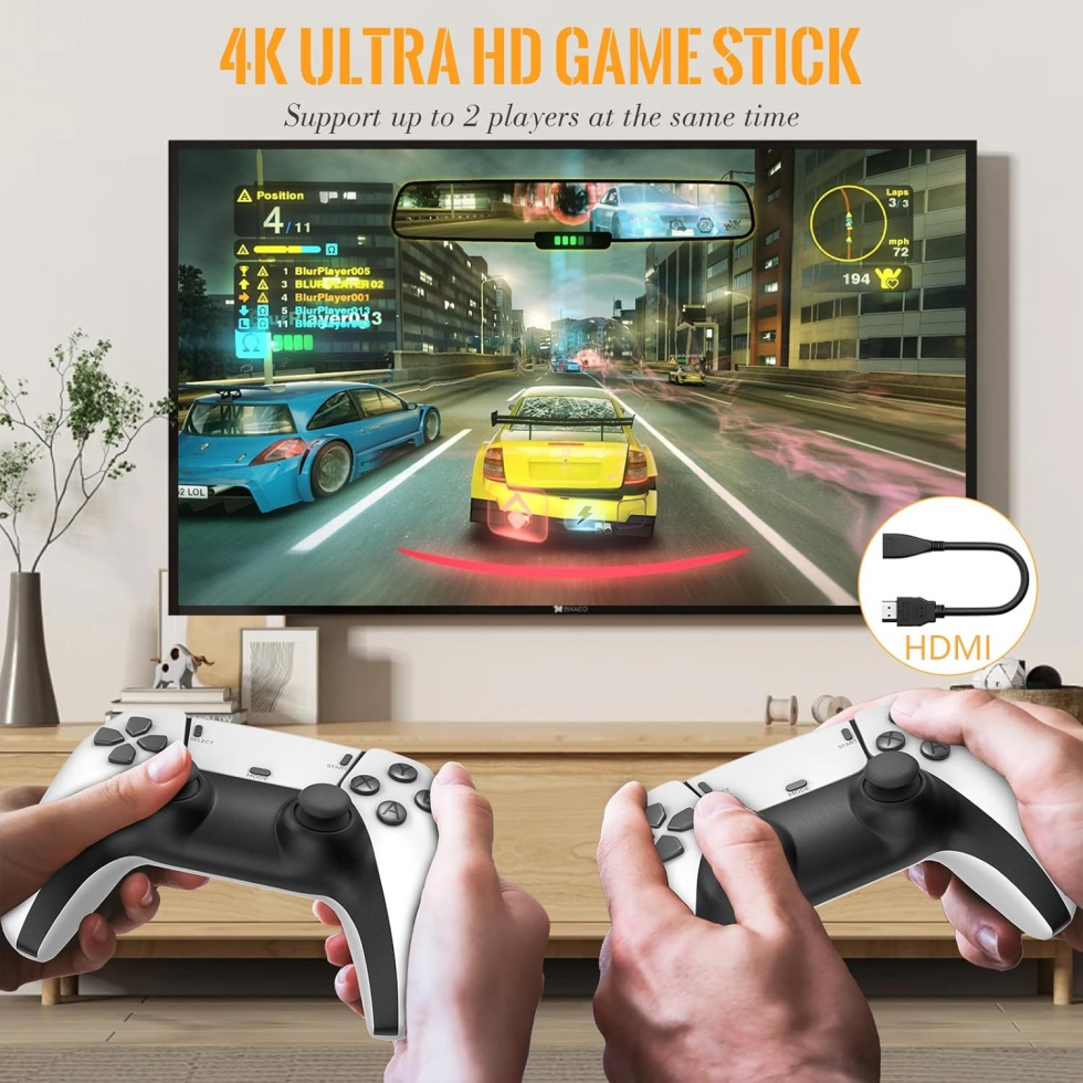 Безжична Конзола TV Игра 4K HDR 3D Game М15 Ретро с 30 000 Игри и Джойстици Безжична Конзола TV Игра 4K HDR 3D Game М15 Ретро с 30 000 Игри и Джойстици
