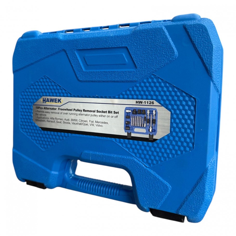 КОМПЛЕКТ ВЛОЖКИ ЗА ШАЙБИ НА АЛТЕРНАТОРИ 18 ЧАСТИ HAWEK HW-1126 КОМПЛЕКТ ВЛОЖКИ ЗА ШАЙБИ НА АЛТЕРНАТОРИ 18 ЧАСТИ HAWEK HW-1126