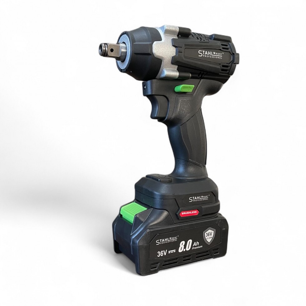 2в1 Ударен Гайковерт и Ъглошлайф 125мм 36V 8.0A STAHLMAYER Акумулаторен Промо Комплект 2в1 Ударен Гайковерт и Ъглошлайф 125мм 36V 8.0A STAHLMAYER Акумулаторен Промо Комплект