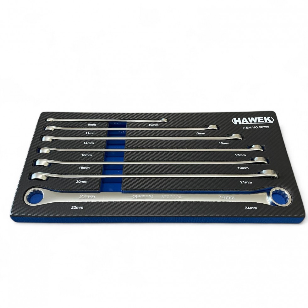 КОМПЛЕКТ КЛЮЧОВЕ ДЪЛГИ ПРАВИ ЗВЕЗДИ ( УДЪЛЖЕНИ) 8 - 24 ММ 7 ЧАСТИ HAWEK КОМПЛЕКТ КЛЮЧОВЕ ДЪЛГИ ПРАВИ ЗВЕЗДИ ( УДЪЛЖЕНИ) 8 - 24 ММ 7 ЧАСТИ HAWEK