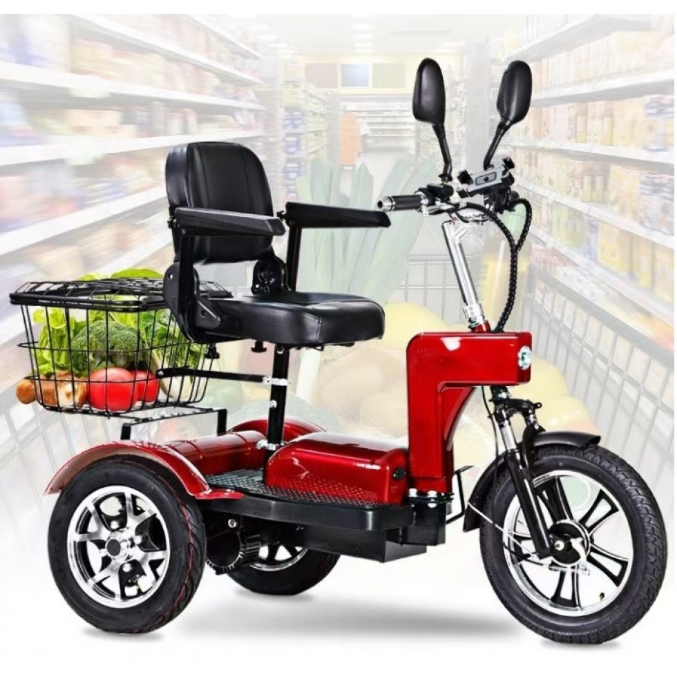 Електрическа Триколка Велосипед Колело 500W 48V 20AH Скутер пробег до 40км Електрическа Триколка Велосипед Колело 500W 48V 20AH Скутер пробег до 40км