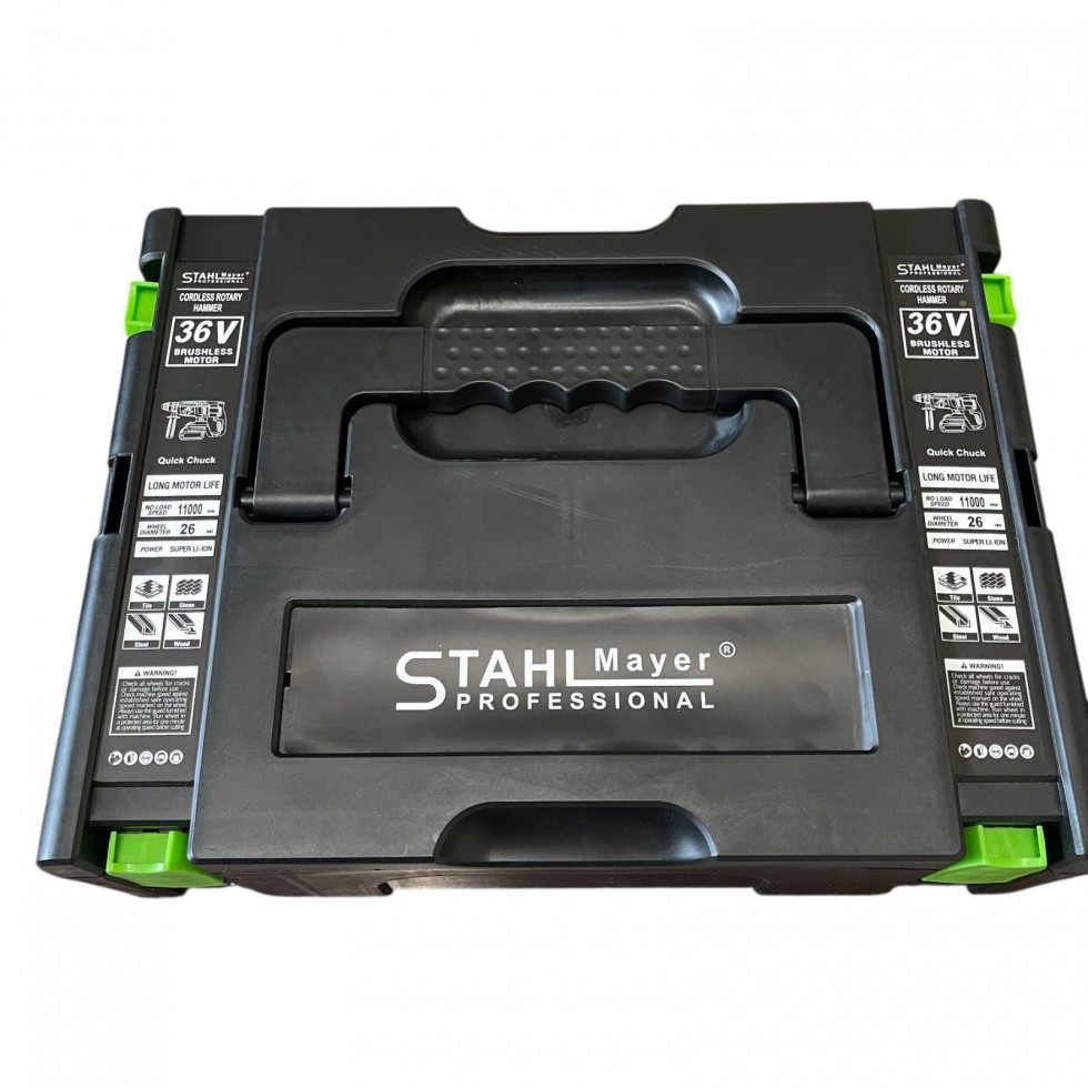 Акумулаторен Безчетков Перфоратор 2 патронника SDS PLUS STAHLMAYER 36V 10AH Акумулаторен Безчетков Перфоратор 2 патронника SDS PLUS STAHLMAYER 36V 10AH