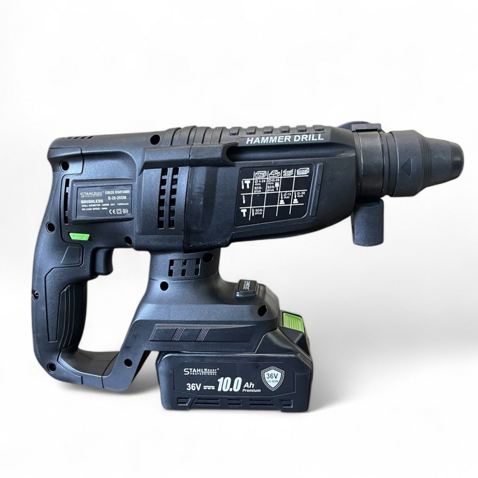 Акумулаторен Комплект 4в1 Гайковерт - Винтоверт Ъглошлайф и Пефоратор 36V 10AH STAHLMAYER Акумулаторен Комплект 4в1 Гайковерт - Винтоверт Ъглошлайф и Пефоратор 36V 10AH STAHLMAYER