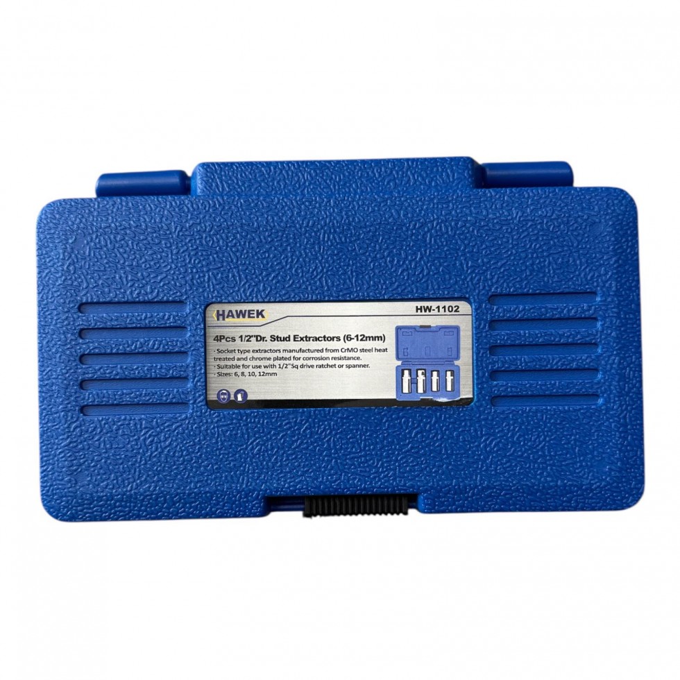 Екстрактори за Шпилки Комплект 4 части 6-12мм вложки шпилковадачи 1/2 Екстрактори за Шпилки Комплект 4 части 6-12мм вложки шпилковадачи 1/2