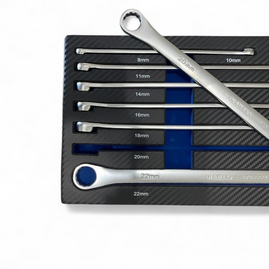 КОМПЛЕКТ КЛЮЧОВЕ ДЪЛГИ ПРАВИ ЗВЕЗДИ ( УДЪЛЖЕНИ) 8 - 24 ММ 7 ЧАСТИ HAWEK КОМПЛЕКТ КЛЮЧОВЕ ДЪЛГИ ПРАВИ ЗВЕЗДИ ( УДЪЛЖЕНИ) 8 - 24 ММ 7 ЧАСТИ HAWEK