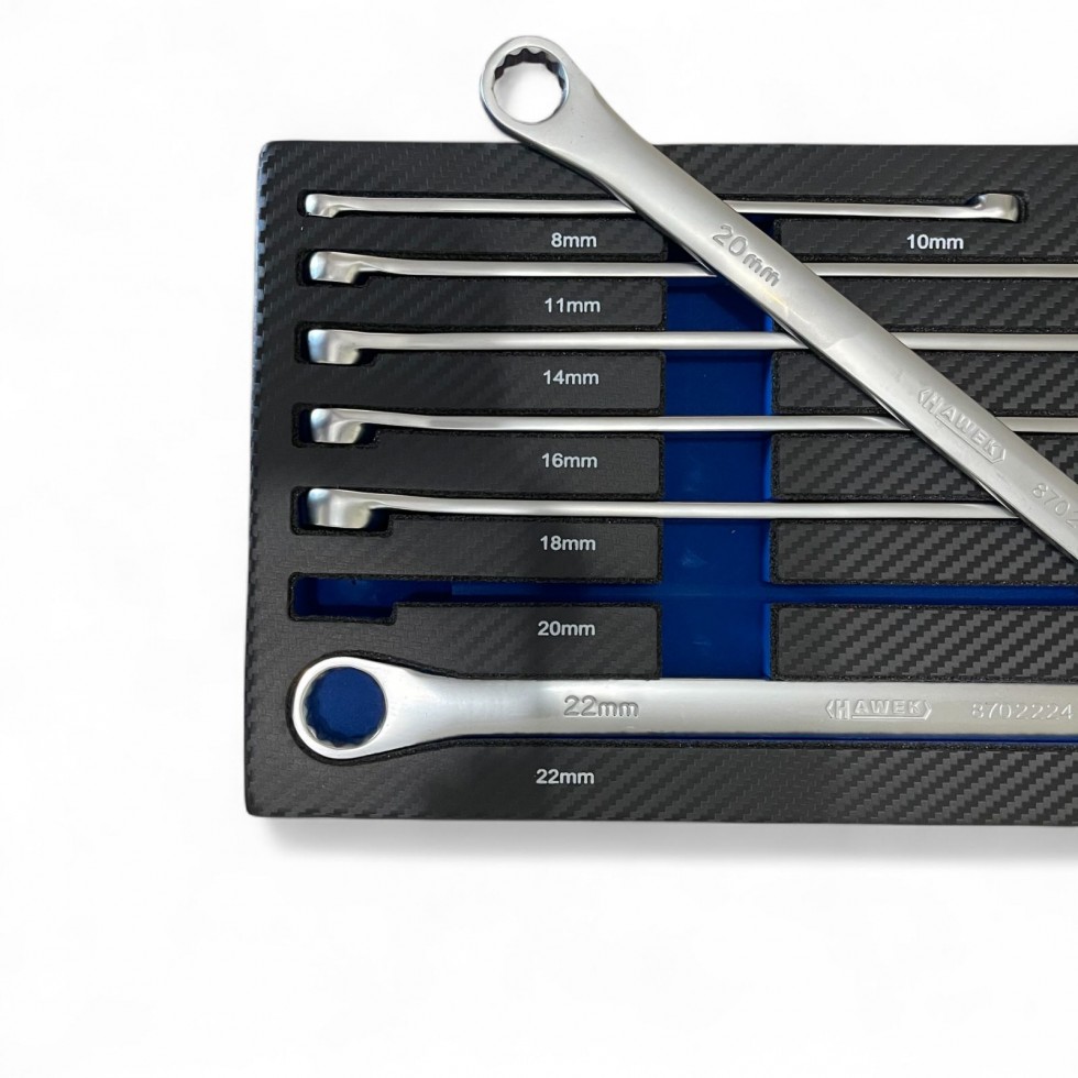 КОМПЛЕКТ КЛЮЧОВЕ ДЪЛГИ ПРАВИ ЗВЕЗДИ ( УДЪЛЖЕНИ) 8 - 24 ММ 7 ЧАСТИ HAWEK КОМПЛЕКТ КЛЮЧОВЕ ДЪЛГИ ПРАВИ ЗВЕЗДИ ( УДЪЛЖЕНИ) 8 - 24 ММ 7 ЧАСТИ HAWEK