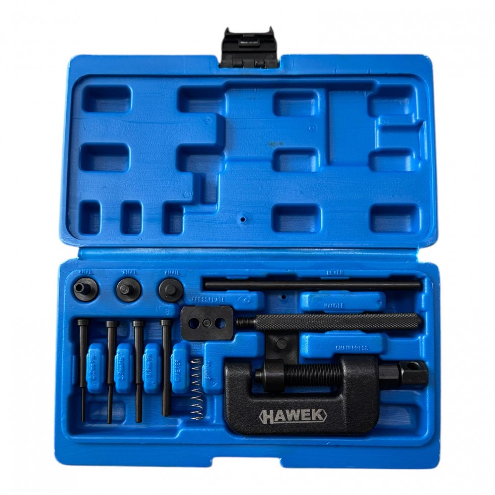 Професионален комплект за разнитване и занитване на вериги HAWEK HW-1103 Професионален комплект за разнитване и занитване на вериги HAWEK HW-1103