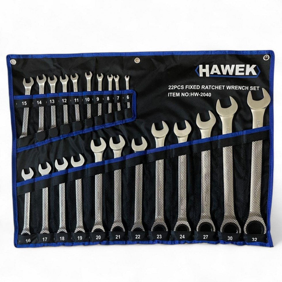 ЗВЕЗДОГАЕЧНИ ТРЕСЧОТНИ КЛЮЧОВЕ 6-32 ММ 22 ЧАСТИ HAWEK ЗВЕЗДОГАЕЧНИ ТРЕСЧОТНИ КЛЮЧОВЕ 6-32 ММ 22 ЧАСТИ HAWEK