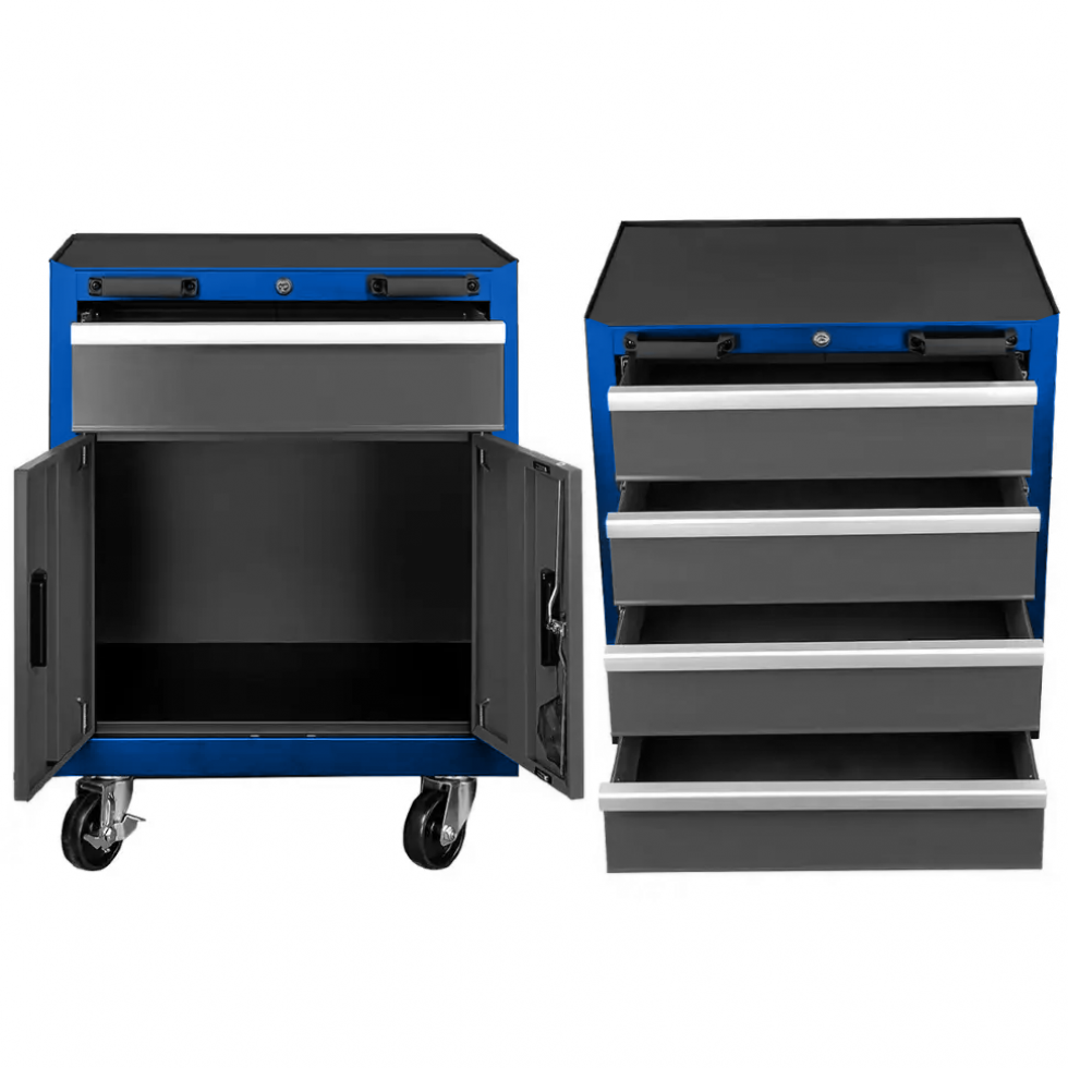 Комплект Работна Маса Шкафове и Сервизни Колички Метал HAWEK