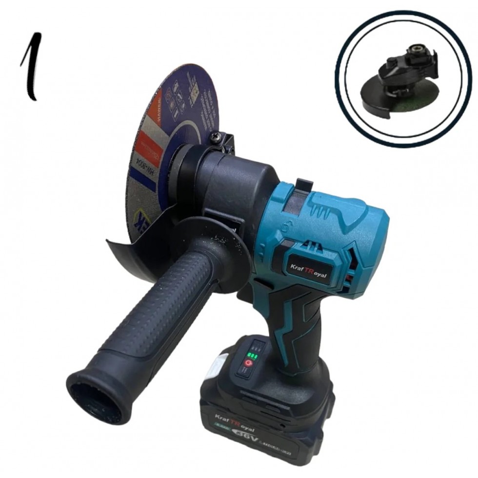 Мултифункционален Инструмент 5 Сменяеми Глави Винтоверт Гайковерт Саблен Трион Резачка за Клони и Ъглошлайф KRAFTROYAL 36V 8,0AH 5в1 Мултифункционален Инструмент 5 Сменяеми Глави Винтоверт Гайковерт Саблен Трион Резачка за Клони и Ъглошлайф KRAFTROYAL 36V 8,0AH 5в1