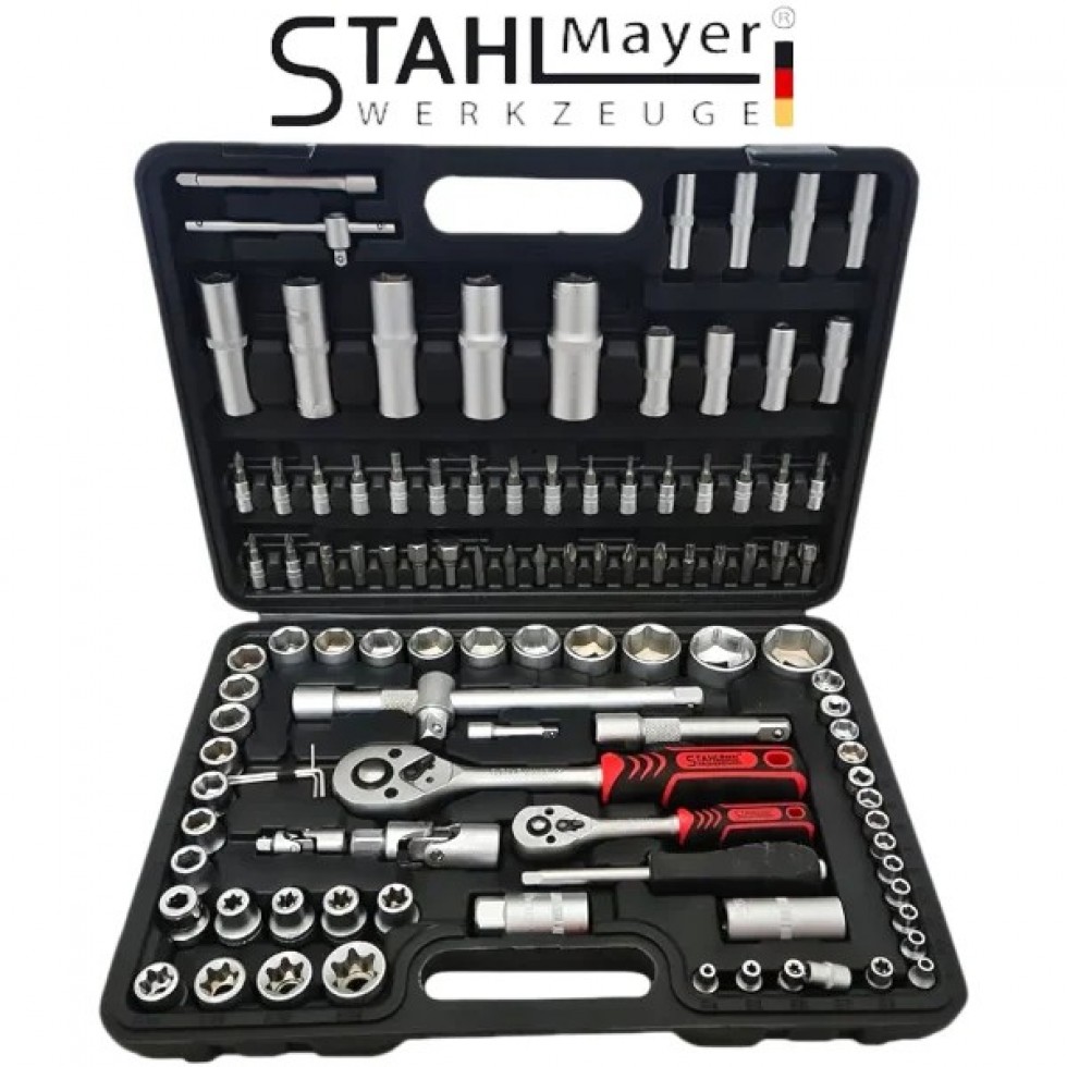 Безчетков Акумулаторен Винтоверт Ударен и Професионално Гедоре 108 части STAHLМAYER + 40 части Инструменти 36V 8,0AH Безчетков Акумулаторен Винтоверт Ударен и Професионално Гедоре 108 части STAHLМAYER + 40 части Инструменти 36V 8,0AH