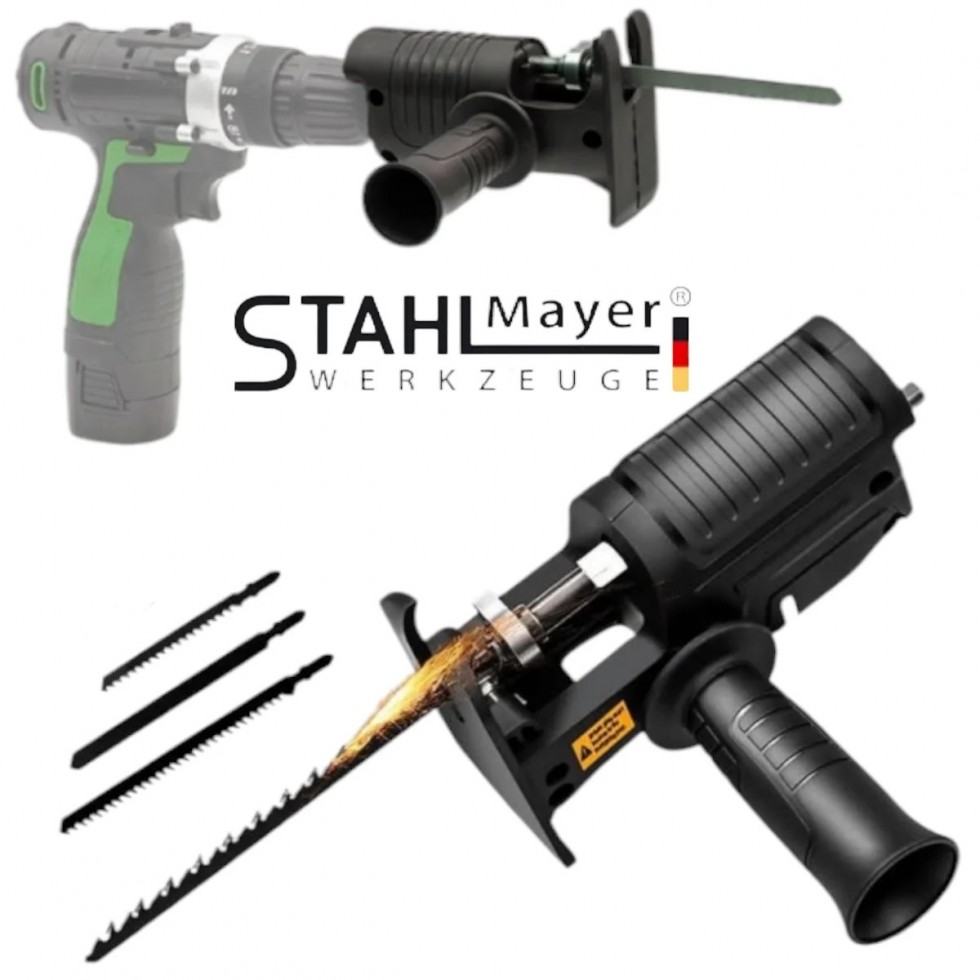 Акумулаторен Винтоверт 36V 8,0AH STAHLMAYER + Приставка Адаптер Зеге Трион + Приставка за Рязане на Ламарина и Метал + Приставка Резачка Трион за Клони 18см шина 2 батерии Акумулаторен Винтоверт 36V 8,0AH STAHLMAYER + Приставка Адаптер Зеге Трион + Приставка за Рязане на Ламарина и Метал + Приставка Резачка Трион за Клони 18см шина 2 батерии