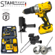 Акумулаторен Винтоверт 36V 8,0AH STAHLMAYER + Приставка Адаптер Зеге Трион + Приставка за Рязане на Ламарина и Метал + Приставка Резачка Трион за Клони 18см шина 2 батерии Акумулаторен Винтоверт 36V 8,0AH STAHLMAYER + Приставка Адаптер Зеге Трион + Приставка за Рязане на Ламарина и Метал + Приставка Резачка Трион за Клони 18см шина 2 батерии