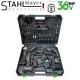 5в1 Акумулаторен Комплект Комбиниран Гайковерт/ Импакт, Акумулаторен Винтоверт, Акумулаторен Ъглошлайф, Акумулаторен Перфоратор и USB Лампа STAHLMAYER 36V 10AH + 50 части инструменти 5в1 Акумулаторен Комплект Комбиниран Гайковерт/ Импакт, Акумулаторен Винтоверт, Акумулаторен Ъглошлайф, Акумулаторен Перфоратор и USB Лампа STAHLMAYER 36V 10AH + 50 части инструменти