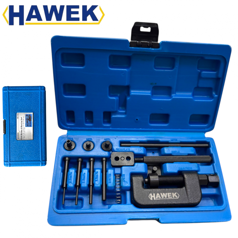 Професионален комплект за разнитване и занитване на вериги HAWEK HW-1103 Професионален комплект за разнитване и занитване на вериги HAWEK HW-1103
