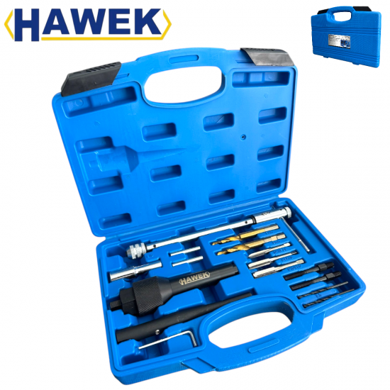 Комплект за Демонтаж на Скъсани Подгревни Свещи 8мм и 10мм HAWEK HW-1129 Комплект за Демонтаж на Скъсани Подгревни Свещи 8мм и 10мм HAWEK HW-1129