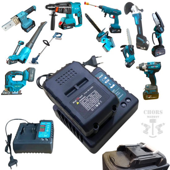 Универсална Батерия и Зарядно Устройство за Акумулаторни Инструменти Винтоверт Гайковерт Ъглошлайф Перфоратор и др. 36V 10AH Li-ion Универсална Батерия и Зарядно Устройство за Акумулаторни Инструменти Винтоверт Гайковерт Ъглошлайф Перфоратор и др. 36V 10AH Li-ion