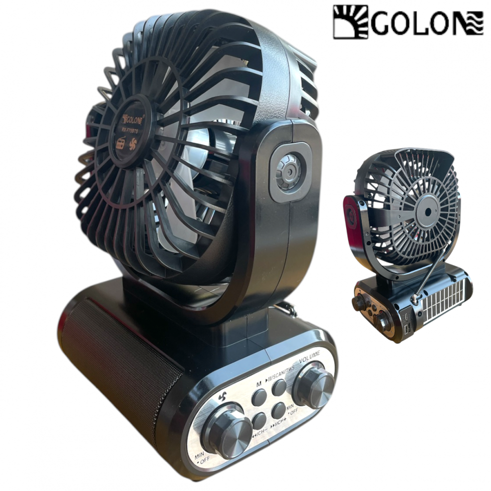 Соларен Вентилатор USB Радио 2в1 GOLON Соларен Вентилатор USB Радио 2в1 GOLON