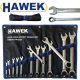 ЗВЕЗДОГАЕЧНИ ТРЕСЧОТНИ КЛЮЧОВЕ 8 - 32 ММ 13 ЧАСТИ HAWEK