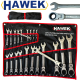 ЗВЕЗДОГАЕЧНИ ТРЕСЧОТНИ КЛЮЧОВЕ С ЧУПЕЩО РАМО 6-32 ММ 22 ЧАСТИ HAWEK ЗВЕЗДОГАЕЧНИ ТРЕСЧОТНИ КЛЮЧОВЕ С ЧУПЕЩО РАМО 6-32 ММ 22 ЧАСТИ HAWEK