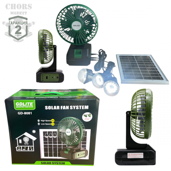 Соларна Система Настолет Вентилатор USB