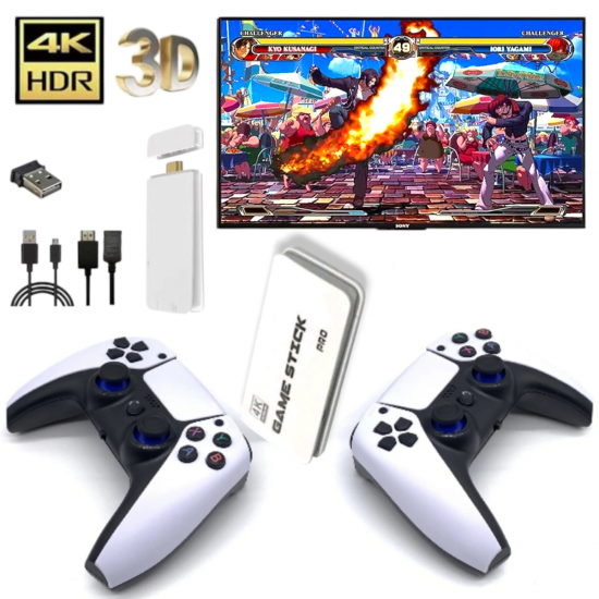 Безжична Конзола TV Игра 4K HDR 3D Game М15 Ретро с 30 000 Игри и Джойстици