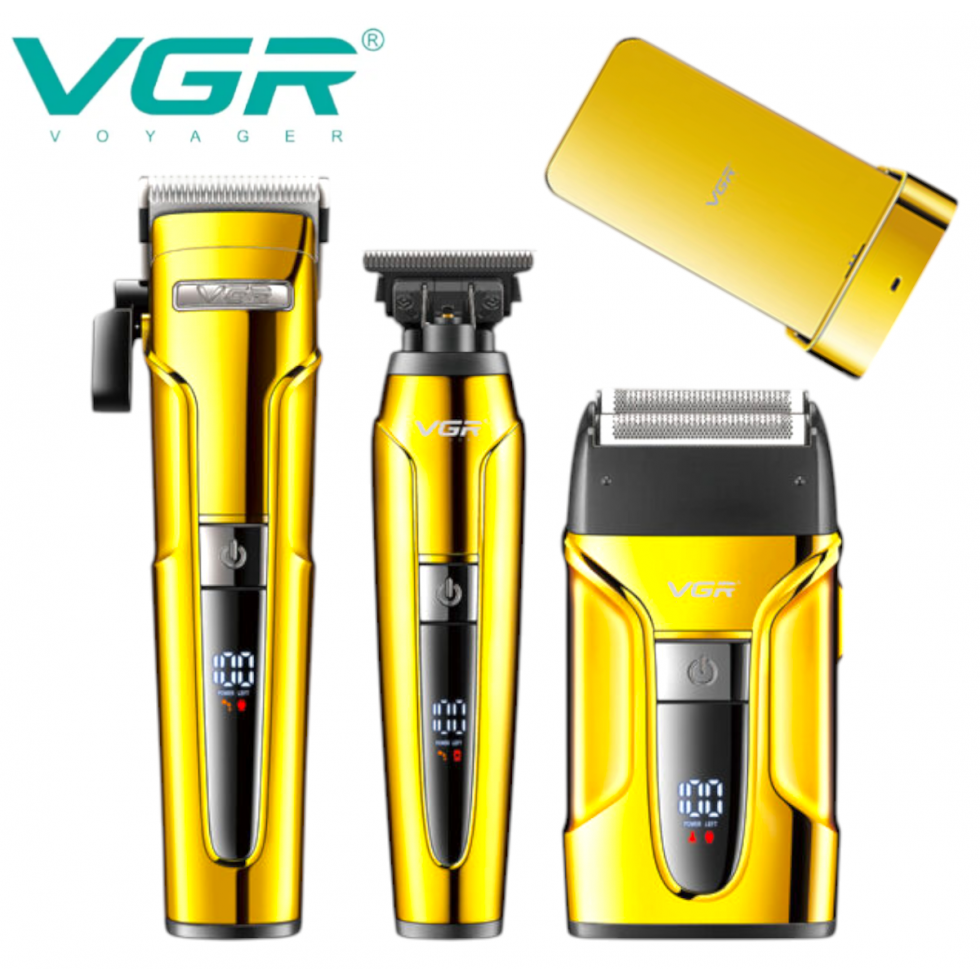 3в1 Машинки за Подстригване VGR V-694Професионален Сет Тример Шейвър Златен 3в1 Машинки за Подстригване VGR V-694Професионален Сет Тример Шейвър Златен