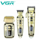 3в1 Професионален Комплект VGR V-642 Машинка за Подстригване Тример за Коса и Брада и Шейвър SHAVER Самобръсначка с 12 приставки Златен 3в1 Професионален Комплект VGR V-642 Машинка за Подстригване Тример за Коса и Брада и Шейвър SHAVER Самобръсначка с 12 приставки Златен