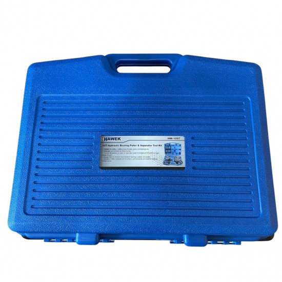 ХИДРАВЛИЧЕН КОМПЛЕКТ СКОБИ И СЕПАРАТОР ЗА ЛАГЕРИ 10 ТОНА HAWEK HW-1097 ХИДРАВЛИЧЕН КОМПЛЕКТ СКОБИ И СЕПАРАТОР ЗА ЛАГЕРИ 10 ТОНА HAWEK HW-1097