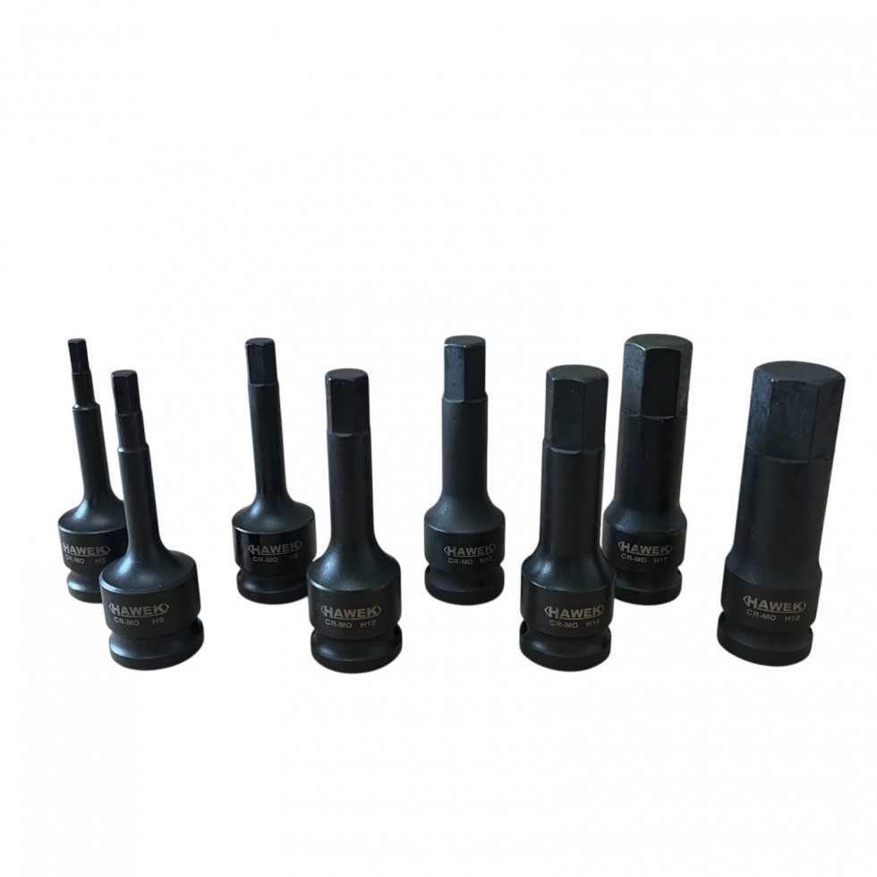 УДАРНИ БИТОВЕ КОМПЛЕКТ 1/2 – ШЕСТОГРАМ 8 ЧАСТИ HAWEK HW-2049 УДАРНИ БИТОВЕ КОМПЛЕКТ 1/2 – ШЕСТОГРАМ 8 ЧАСТИ HAWEK HW-2049