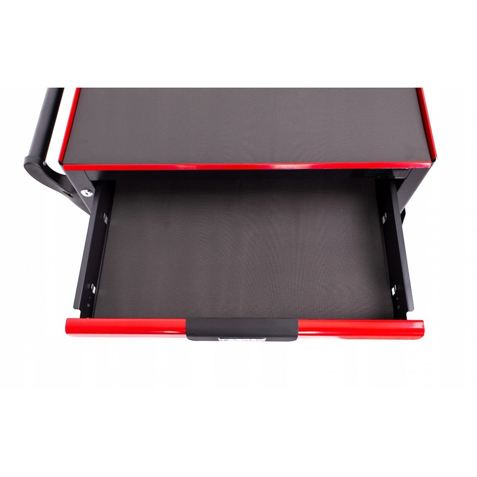 ШКАФ КОЛИЧКА ЗА ИНСТРУМЕНТИ със 7 ЧЕКМЕДЖЕТА STAHLMAYER - RED LINE ШКАФ КОЛИЧКА ЗА ИНСТРУМЕНТИ със 7 ЧЕКМЕДЖЕТА STAHLMAYER - RED LINE