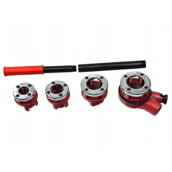 ВИНТОРЕЗКА КОМПЛЕКТ С 4 ГЛАВИ – 1/2″, 3/4″, 1″, 11/4″ HAWEK ВИНТОРЕЗКА КОМПЛЕКТ С 4 ГЛАВИ – 1/2″, 3/4″, 1″, 11/4″ HAWEK