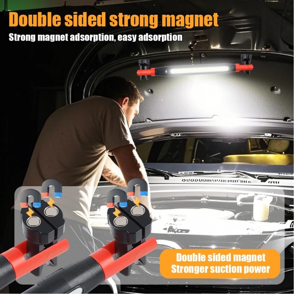 LED Акумулаторна Лампа за Преден Капак с Магнит и Куки USB C LED Акумулаторна Лампа за Преден Капак с Магнит и Куки USB C