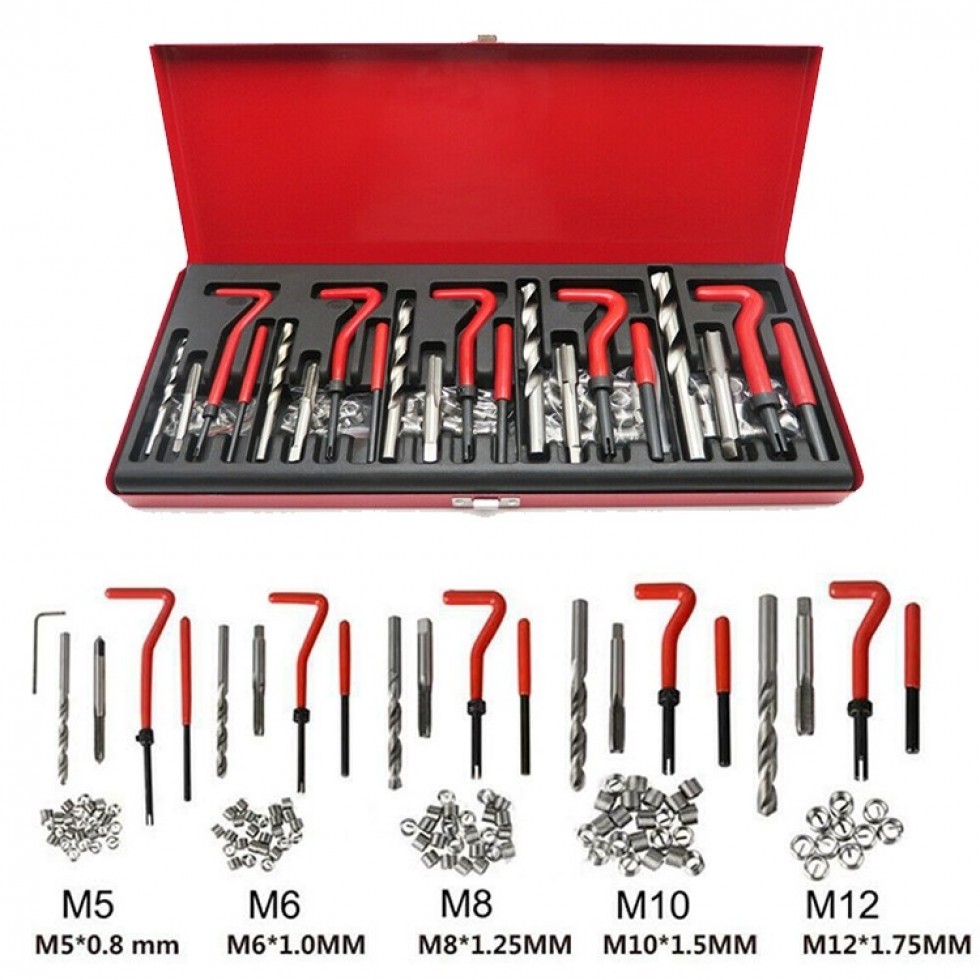 Комплект за Възстановяване на Резби 131 части Метчици М5 М6 М8 М10 М12 MAR-POL Комплект за Възстановяване на Резби 131 части Метчици М5 М6 М8 М10 М12 MAR-POL